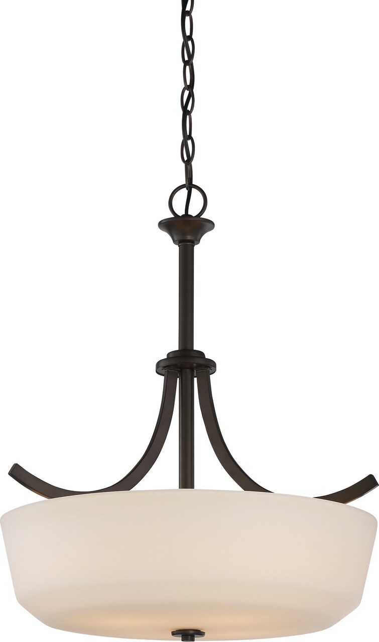 Laguna 4-Light Pendants Mounted Pendant Light Fixture in Forest Bronze Finish